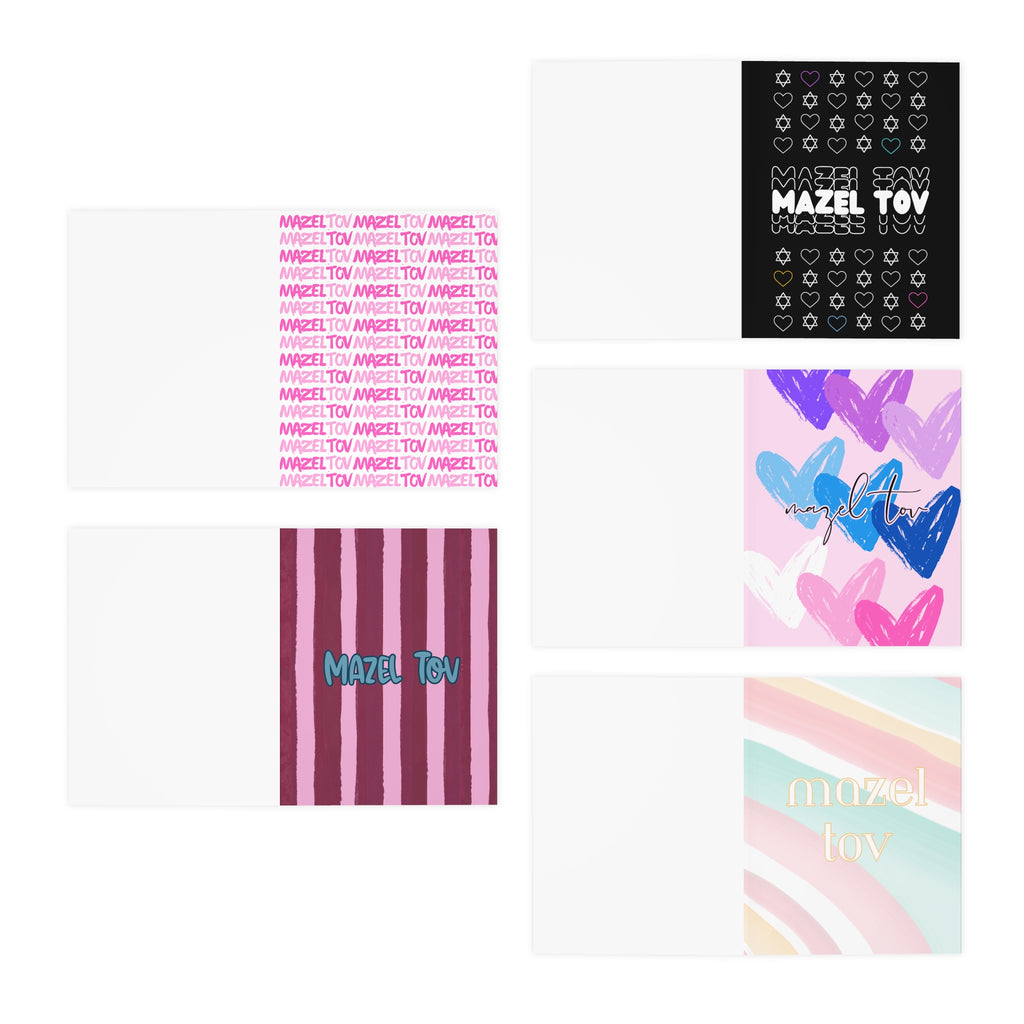 Mazel Tov! Bat Mitzvah Cards (5-Pack)