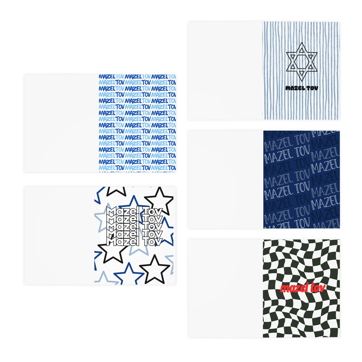 Mazel Tov! Bar Mitzvah Cards (5-Pack)
