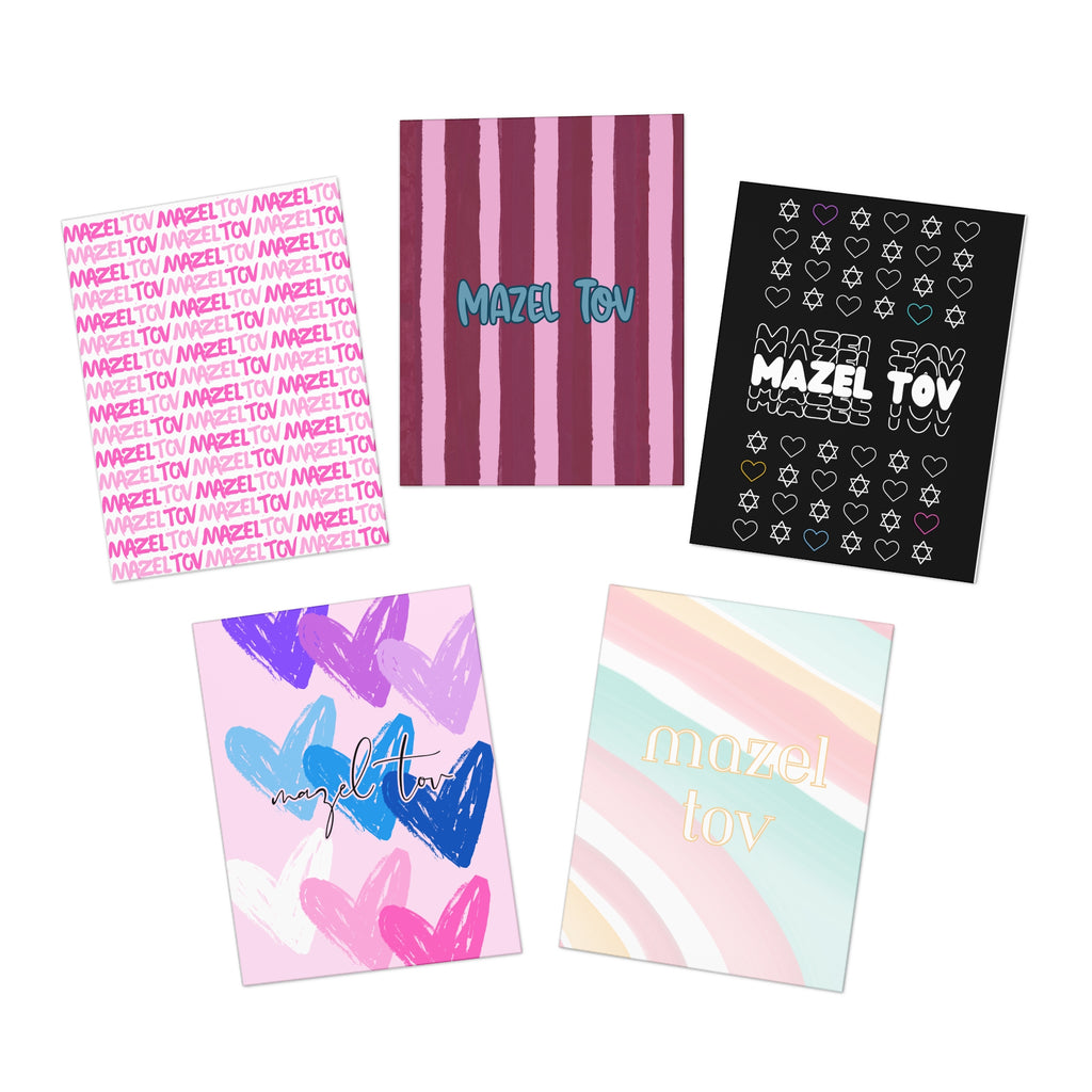 Mazel Tov! Bat Mitzvah Cards (5-Pack)