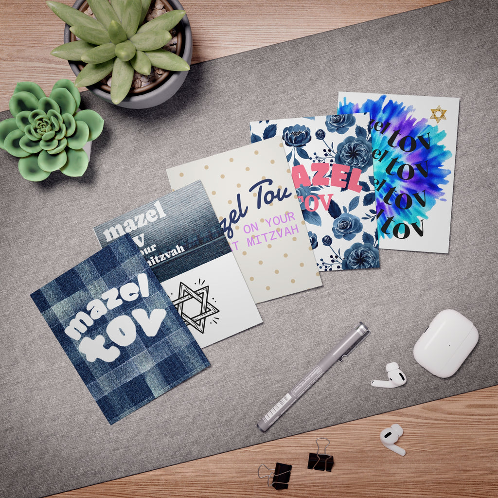 Mitzvah Greeting Cards (Variety 5-Pack)