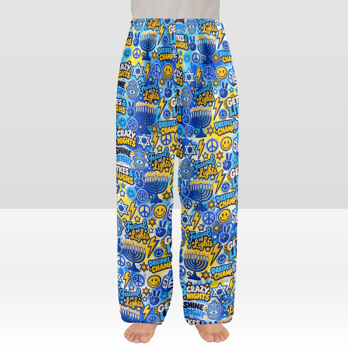 Hanukkah Plush Pajama Pants