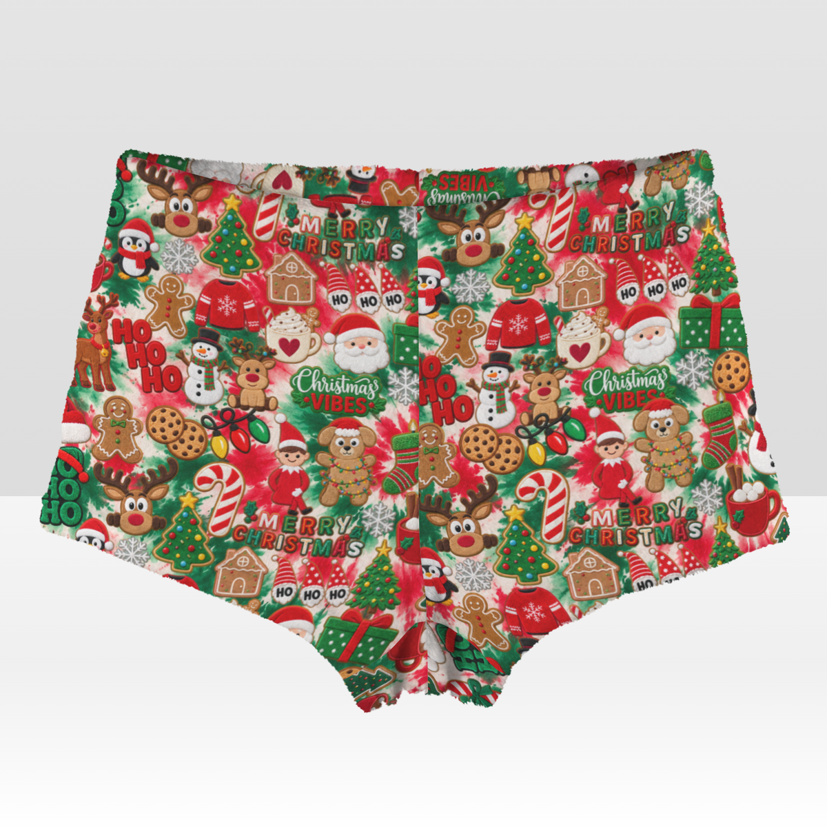 Christmas Plush Pajama Shorts